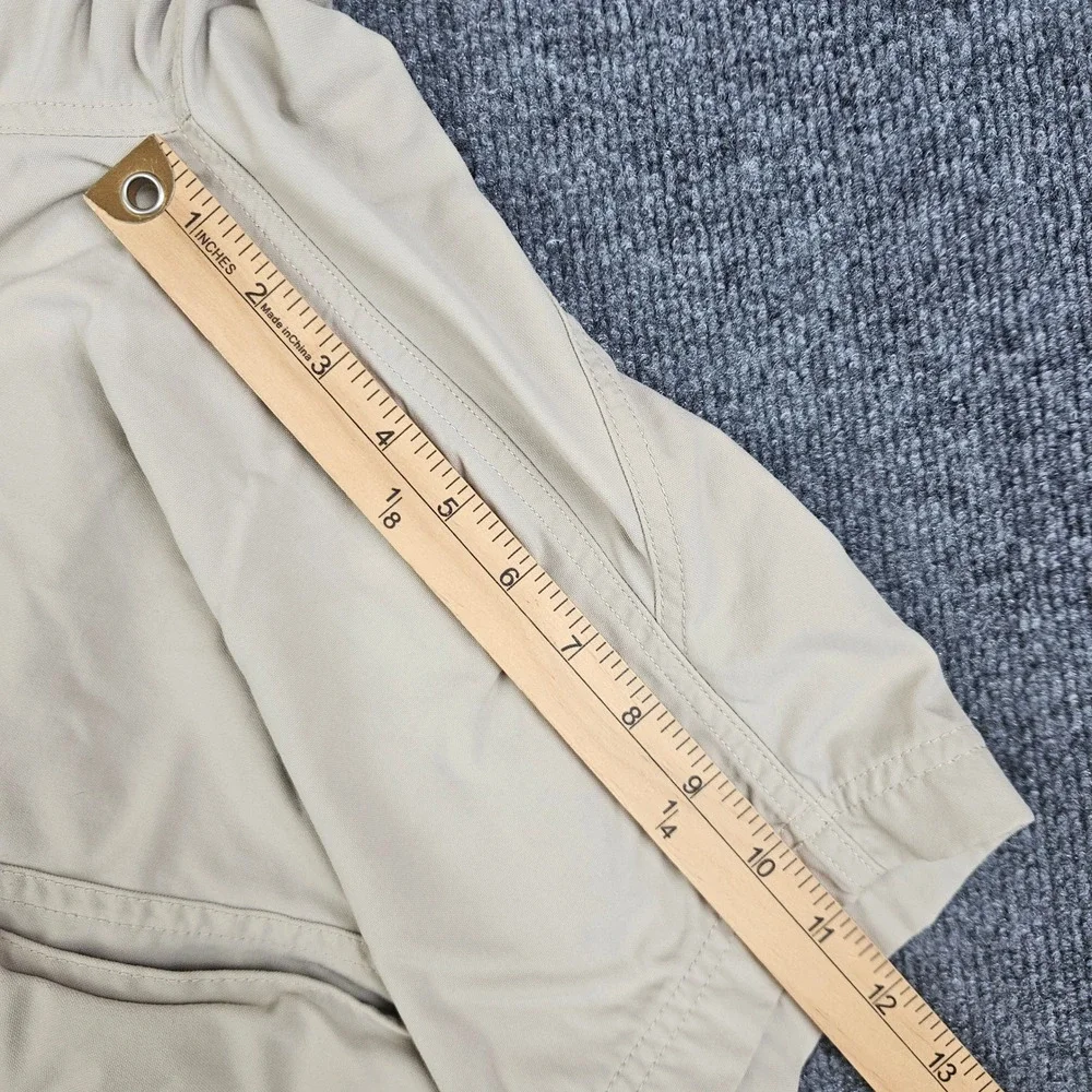 Duluth Trading Dry‎ On The Fly Cargo Shorts Men's 2XL Tan Khaki 11 Inseam READ